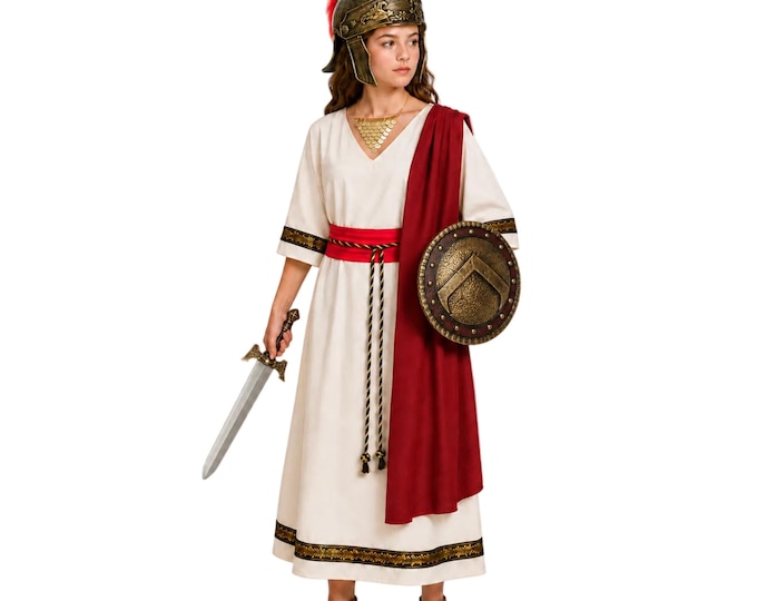 Athena Minerva Children's Grecian Roman Goddess Costume