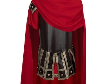 Cape romaine pour adultes et enfants, style centurion/gladiateur