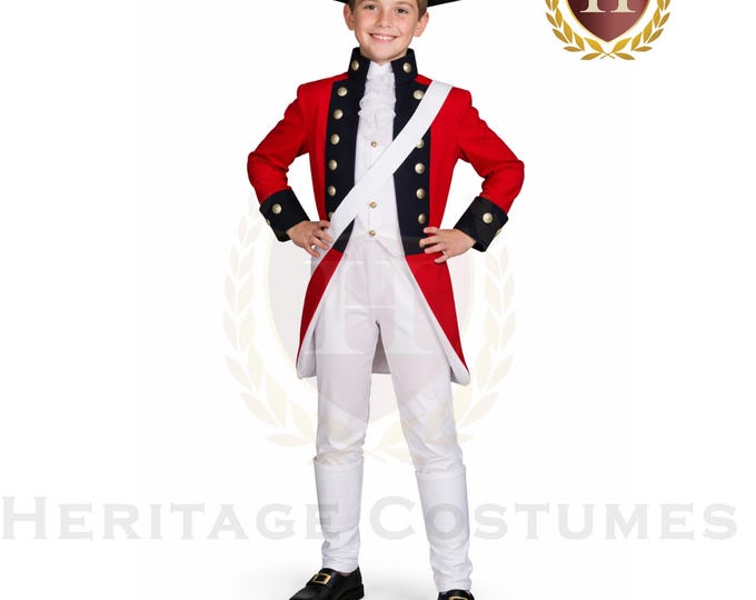 Children's Thomas Gage British Revolutionary War Uniform