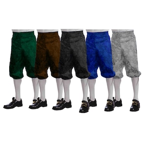 Colonial Men&#39;s Brocade Knee Breeches