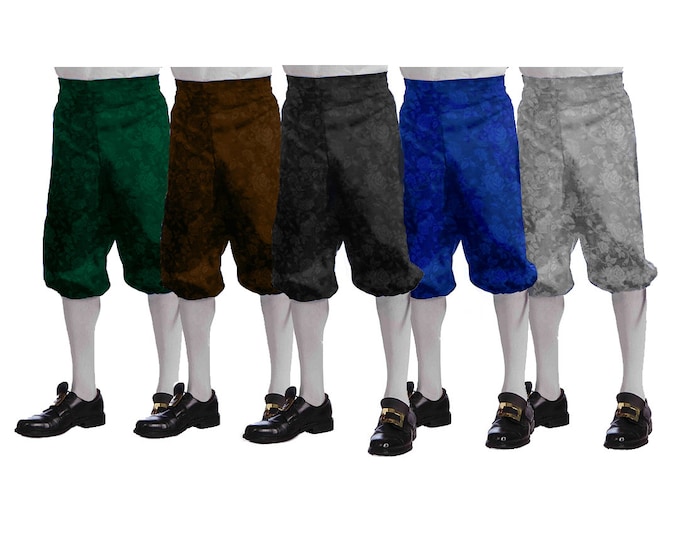 Colonial Men's Brocade Knee Breeches