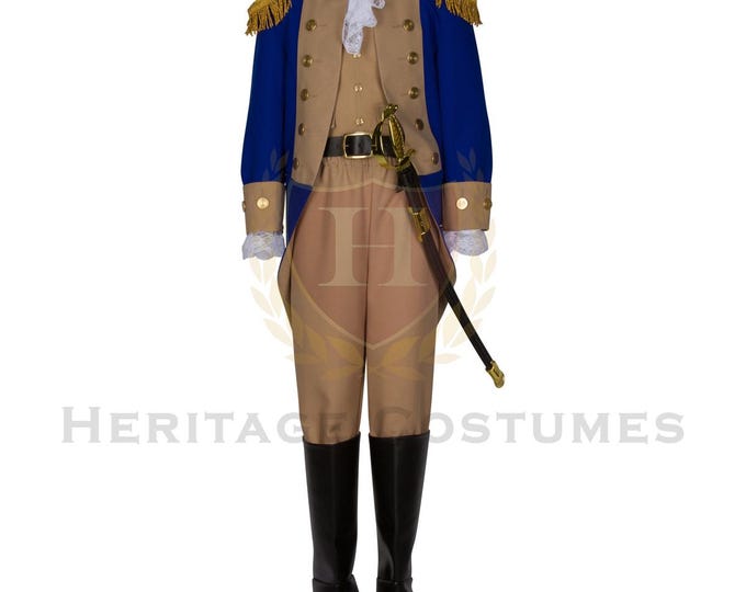 Authentic Looking George Washington Children's Revolutionary War Uniform Costume