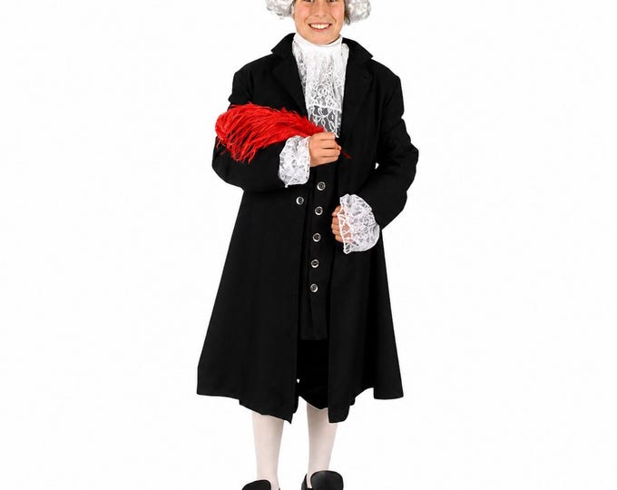 Kid's John Hancock Colonial Costume - Founding Fathers Costume