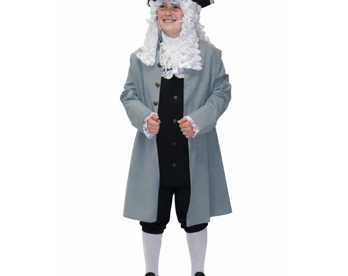Colonial Children's Frock Coat, Revolutionary War Inspired Boys Coat, Colonial Era Jacket