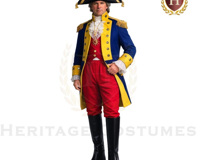 Adult General Rochambeau Revolutionary War Uniform