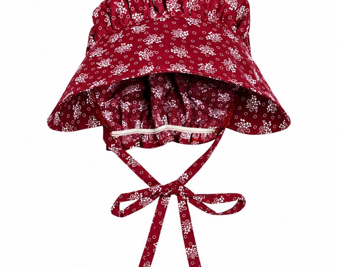Old West Pioneer Bonnet, Prairie Girl Sun Hat