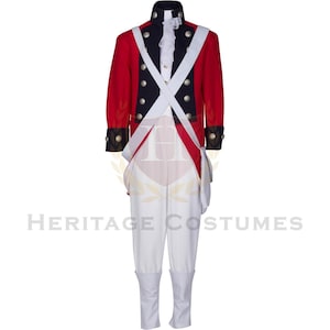 Deluxe Children&#39;s British Red Coat Revolutionary War Uniform