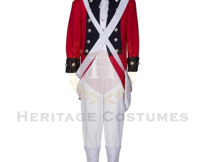 Deluxe Children's British Red Coat Revolutionary War Uniform
