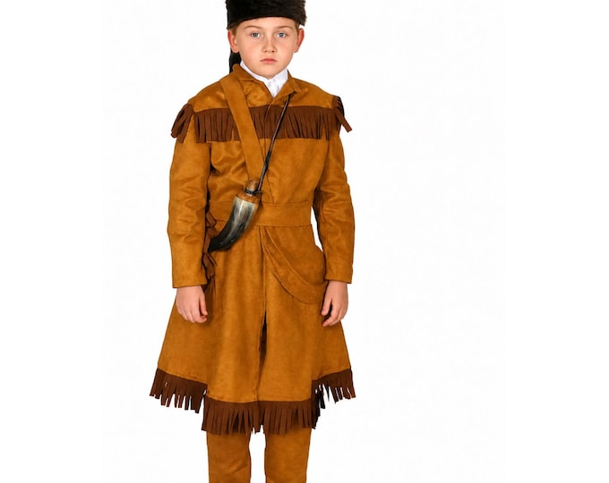 Children’s Davy Crockett Costume – Kids’ Frontier Pioneer Outfit
