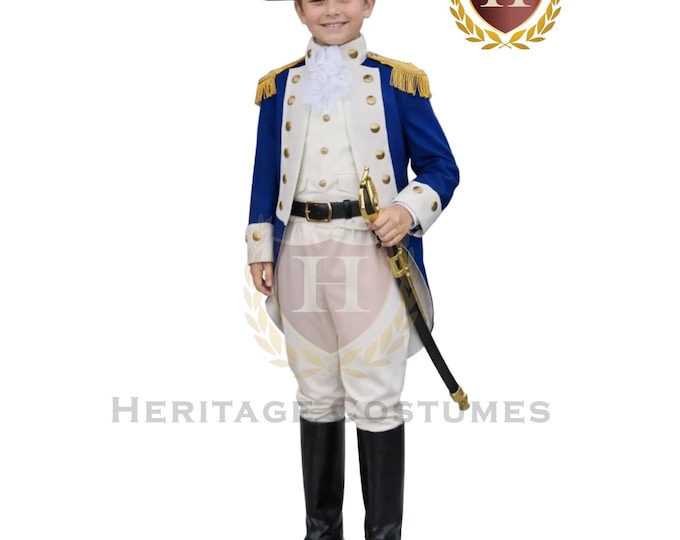 Deluxe Children's John Barry Revolutionary War Uniform