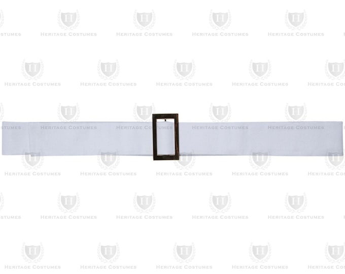 Revolutionary War White Canvas Cross Belt