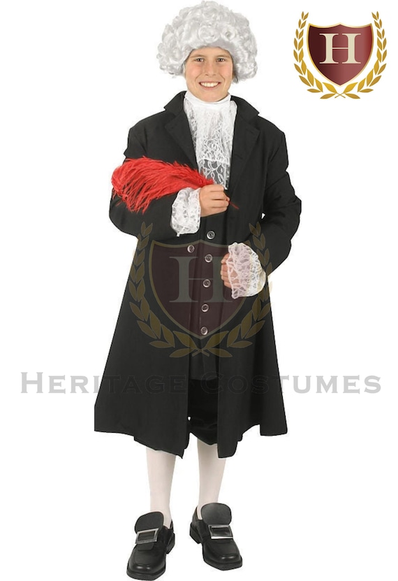 John Hancock Children's Colonial Costume,Founding Fathers