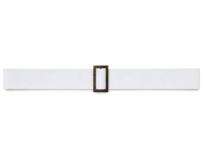 Revolutionary War White Canvas Cross Belt