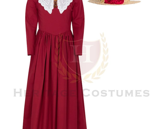 Victorian Girls Day Dress, Girl's Victorian Gown