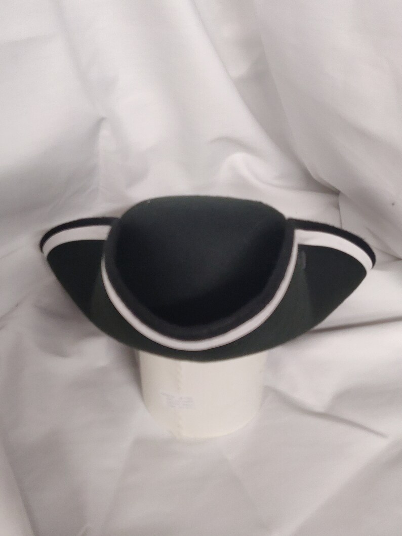 Faux Wool Colonial Tri Corner Hat Image 0 White