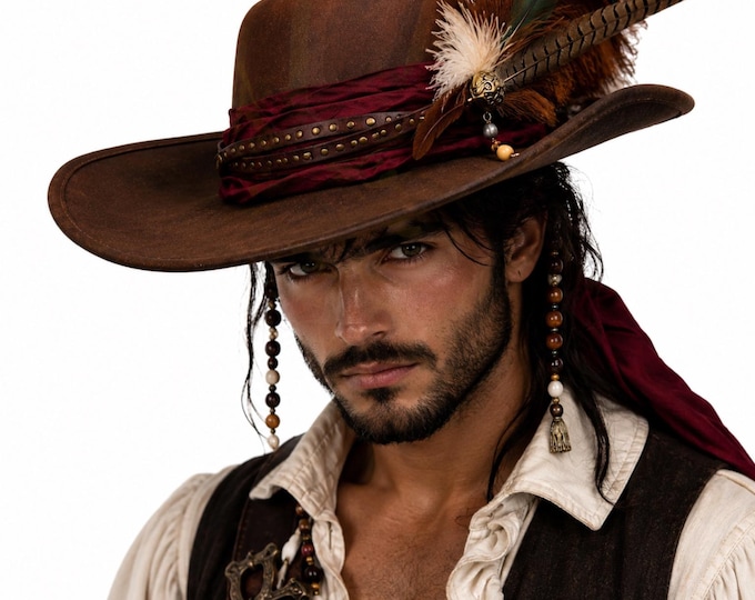 Salty Sea Captain Pirate Hat | Renaissance Festival Hat
