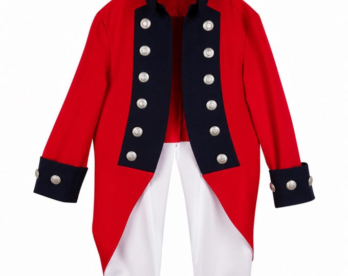Kid's American Revolutionary War British Red Coat Officer's Jacket