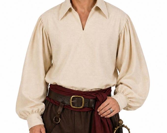 Men's Colonial Pirate Shirt – 18th Century Costume