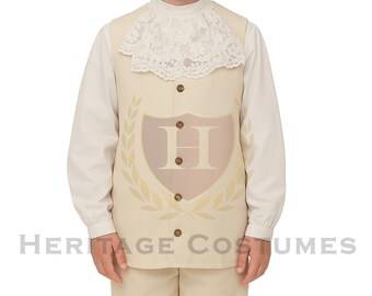 Ensemble Col Et Faux Poignets Jabot Satin Victorien Colonial - Adulte Et Enfant