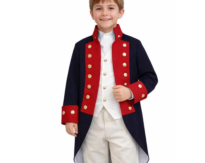 Continental Army Children's Revolutionary War Uniform Jacket