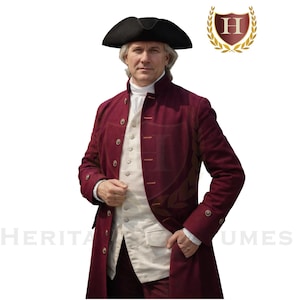 Men's Colonial Civilian Militia Coat