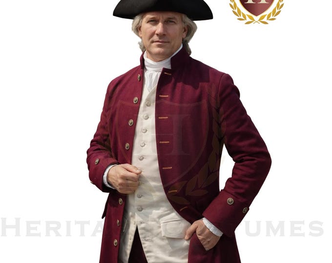 Men's Colonial Civilian Militia Coat