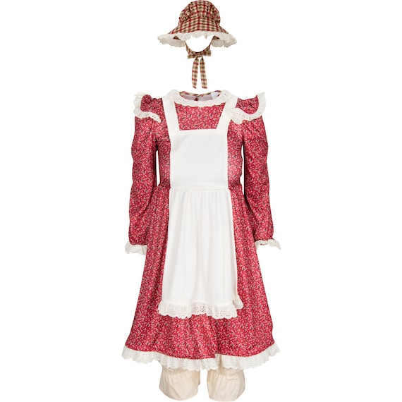 Laura Ingalls Costume, Girl Size 4 Pioneer Costume With Bonnet and Apron,  Little House on the Prairie Costume Ready to Ship -  New Zealand