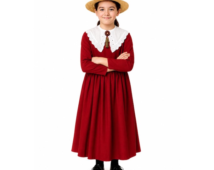 Victorian Girls Day Dress, Girl's Victorian Gown