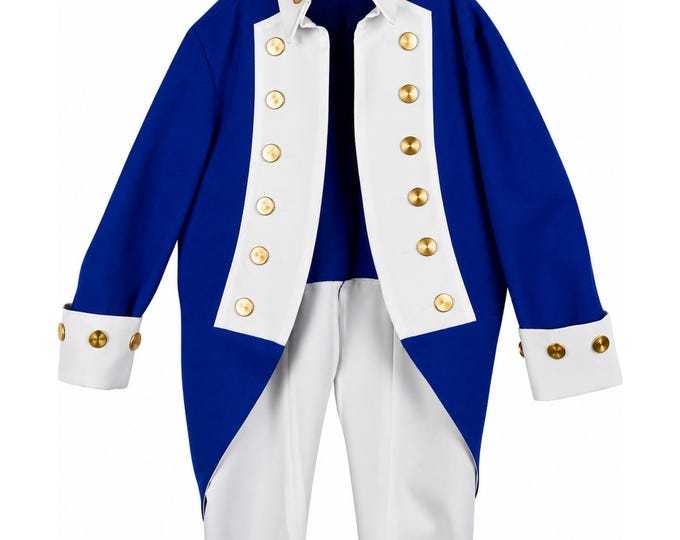 Deluxe Children's American Continental Navy Officer's Uniform Jacket