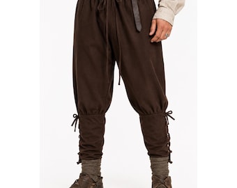 Viking Trousers for Men – Medieval Pants for LARP, Reenactment, Renaissance Faire, or Cosplay
