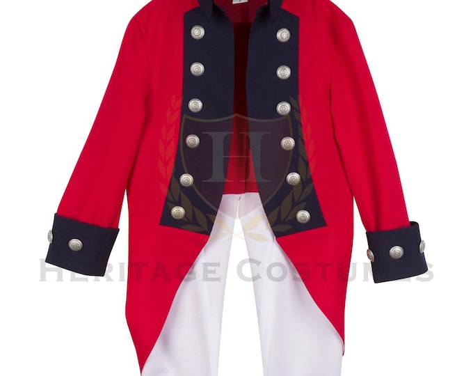 Deluxe Children's American Revolutionary War British Red Coat Officer's Jacket