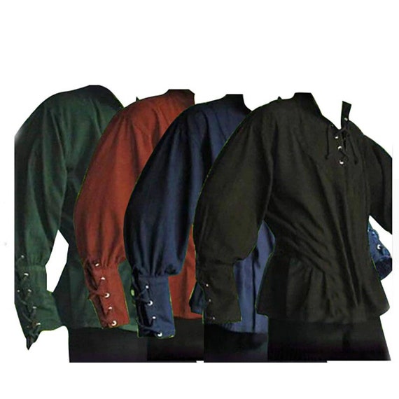 Medieval Laceup Pirate Shirt Etsy UK