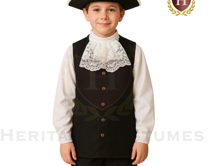 Colonial Children's Vest and Jabot Set