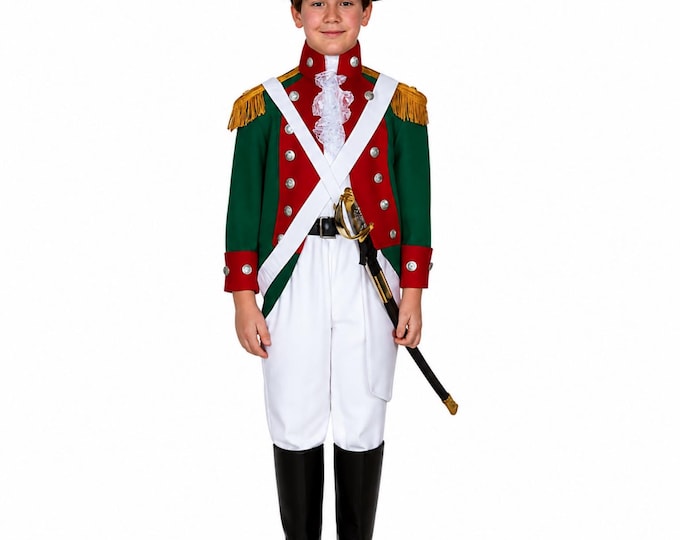 Children's American Revolution Continental Marine Corps Officer Uniform