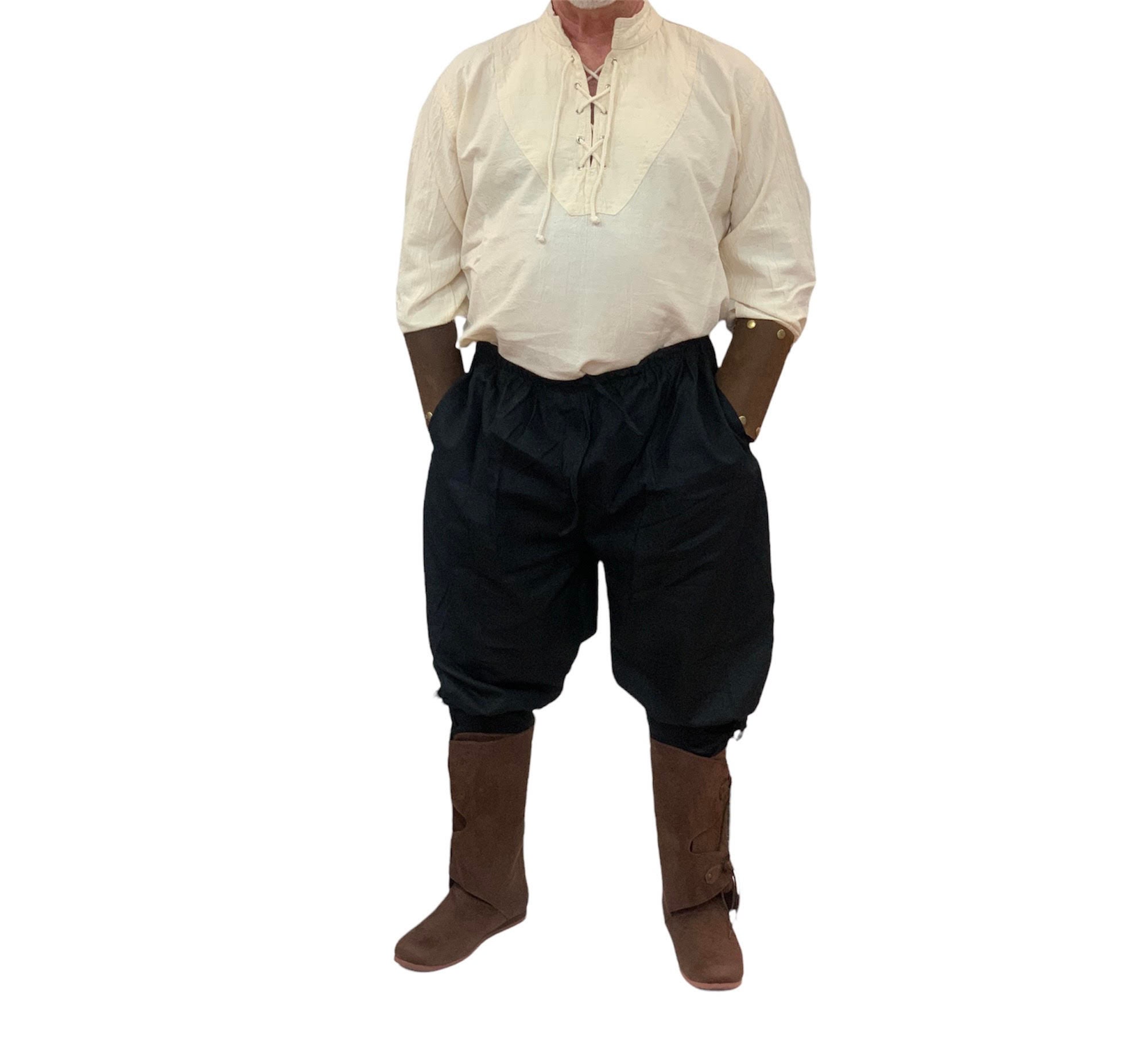 Blue Linen Viking Age Pants 