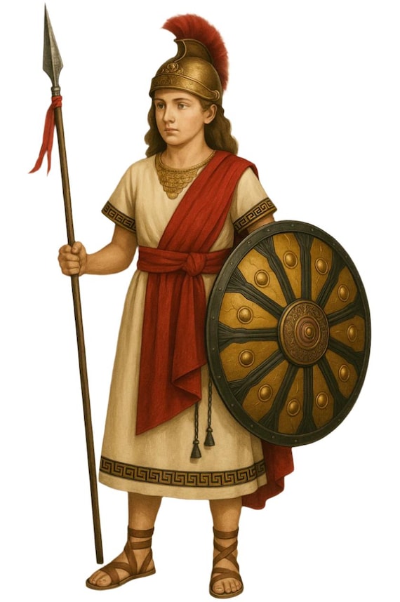 Children's Athena/minerva Grecian/roman Goddess of Wisdom Costume