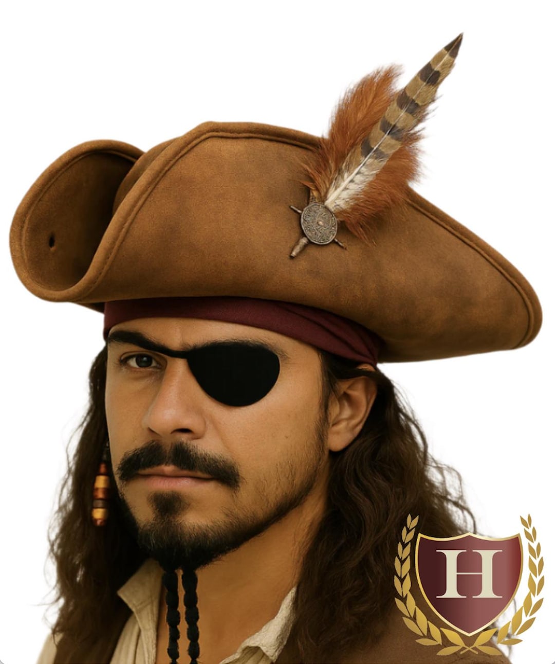 Cappello Da Pirata Dei Caraibi – Accessorio Per Feste A Tema, 1 Pezzo - 2