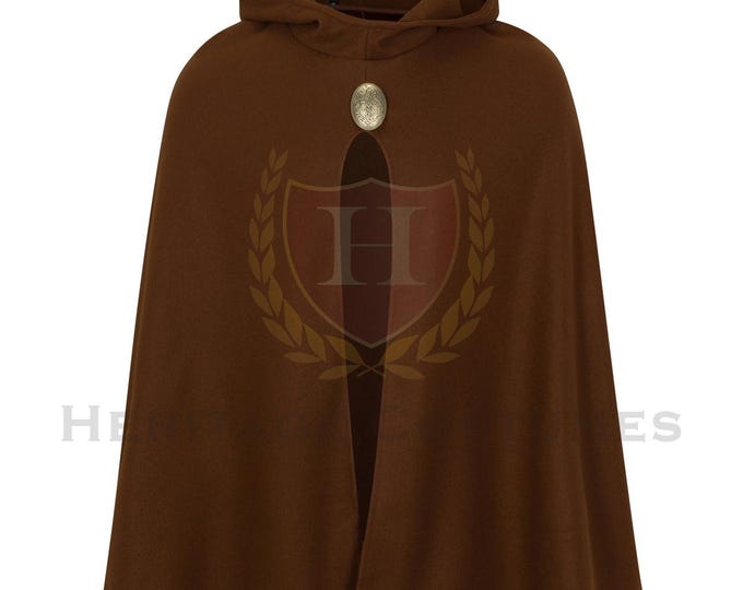 Hooded Medieval Children's Cloak, Travelers Cloak, Elven Cloak, Wanderer’s Cloak