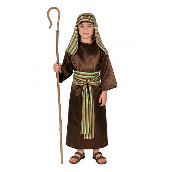 Nativity Shepherd Costume, Christmas Pageant Shepherd Costumes for Kids