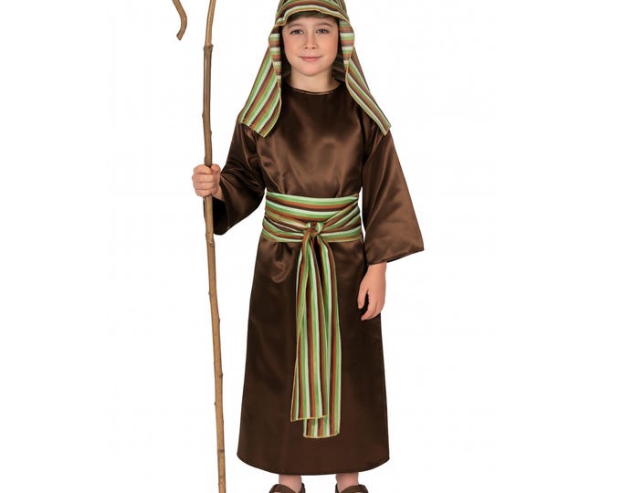 Nativity Shepherd Costume, Christmas Pageant Shepherd Costumes for Kids