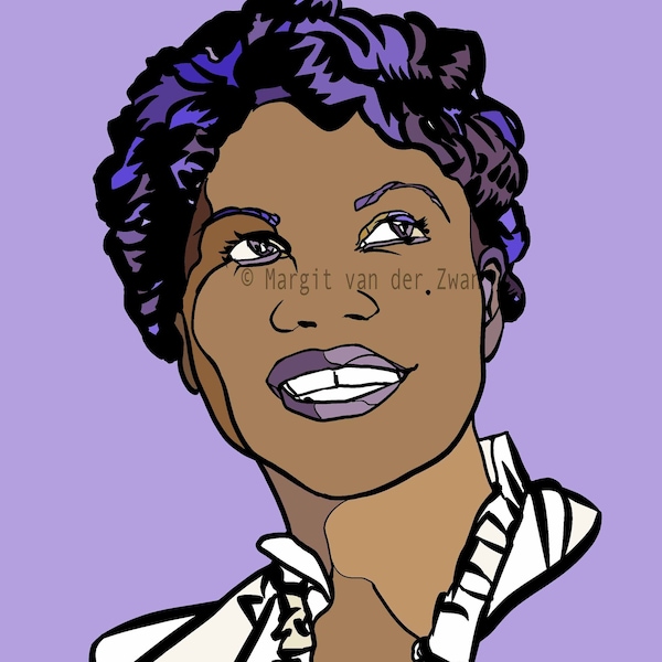 Portrait of Sister Rosetta Tharpe / Soul sister / the Godmother of Rock and roll / Rhythm and blues