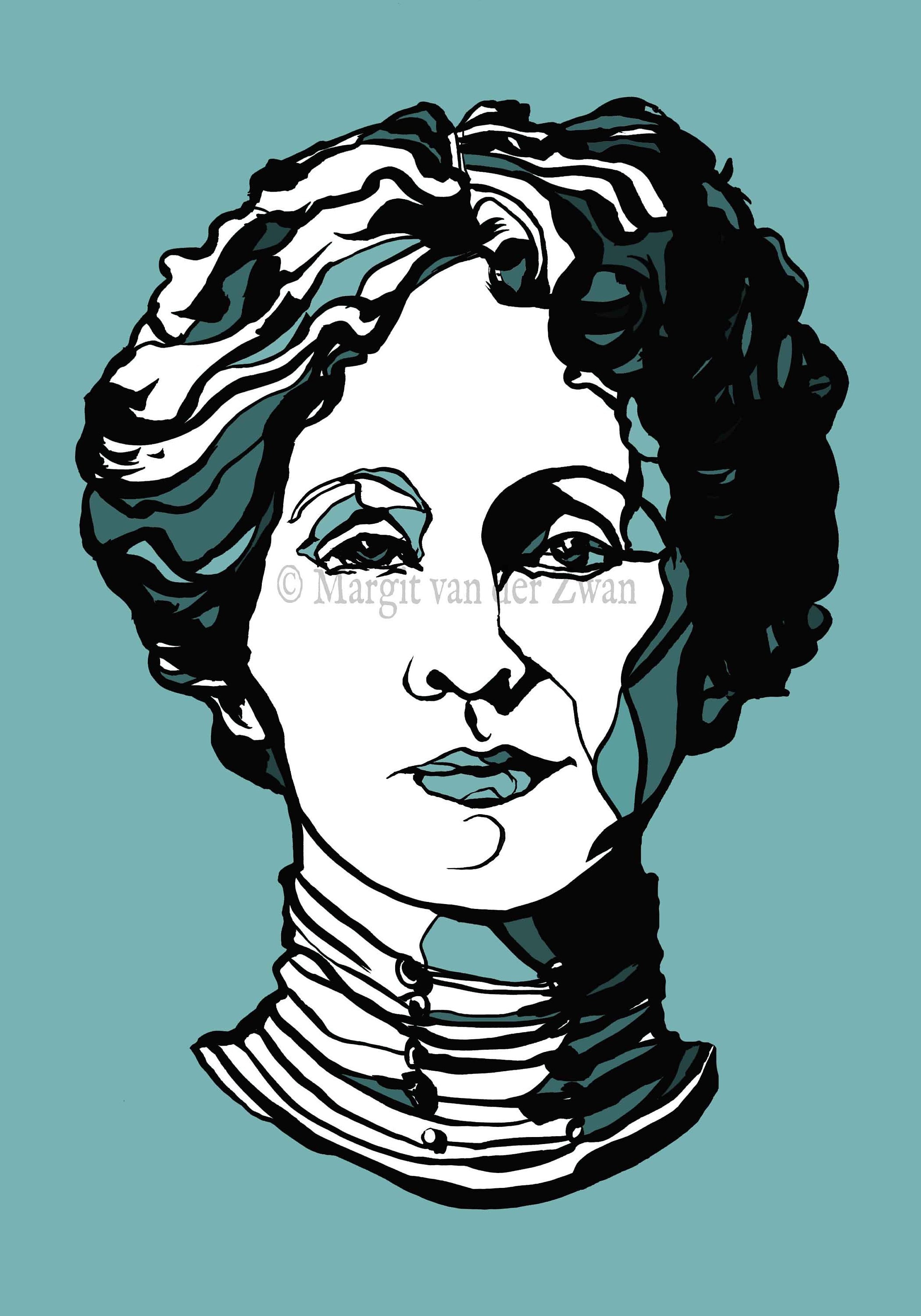 Emmeline Pankhurst Portrait Print of British Suffragette and - Etsy Ireland