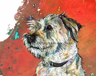 Dog Portrait Custom, Pet Portrait Custom, Pet Portrait, Perfect Gift for Pet Lovers, Dog Portrait, Dog Art Custom, Custom Pet Portraits