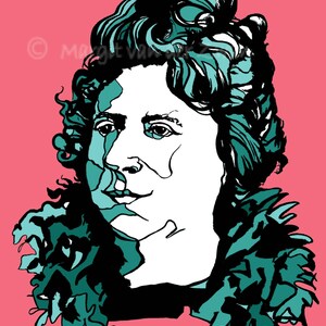 Hedwige Chrétien Art Print: French Composer Portrait, A4