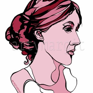 Virginia Woolf | Limited Edition art print | Literary Gift | Book Lover | Literature | author | British | Bloomsbury Group