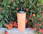 Olla Bottles  10&quot; Tall 3&quot; Round - Glazed top