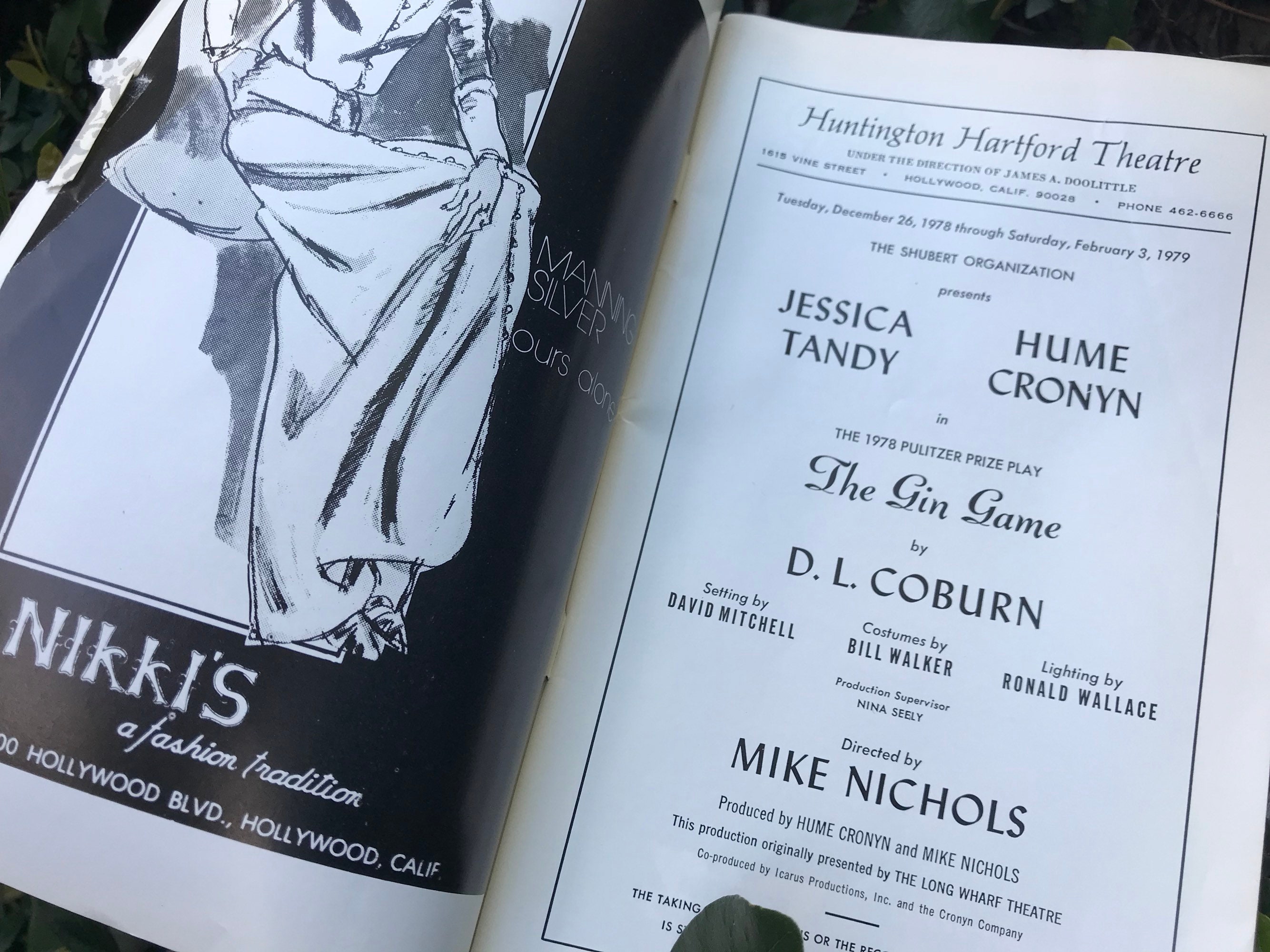 Vintage Playbill The Gin Game Jessica Tandy PLUS Etsy.de