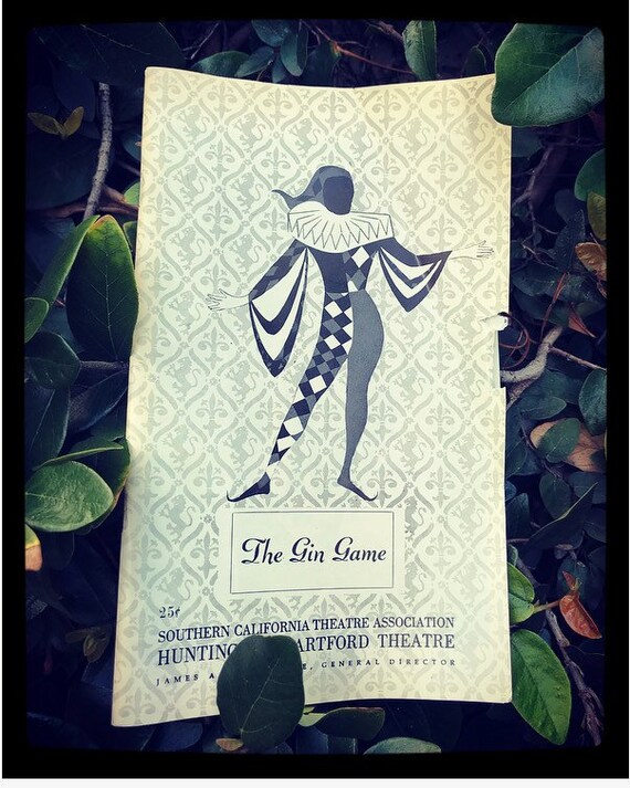 Vintage Playbill The Gin Game Jessica Tandy PLUS Etsy