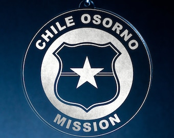 Chile Osorno Mission Christmas Ornament | Prezent dla misjonarza LDS