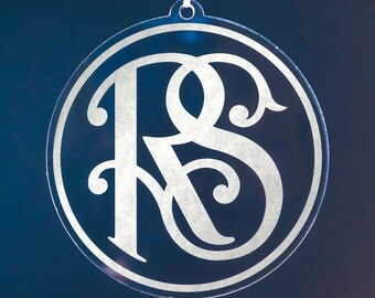 Set of Relief Society Logo Lettering Christmas Ornaments | Bulk Pack of 4 or more | LDS  Ward Relief Society Church Sister Mother Gift